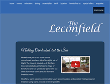 Tablet Screenshot of leconfieldhotel.com